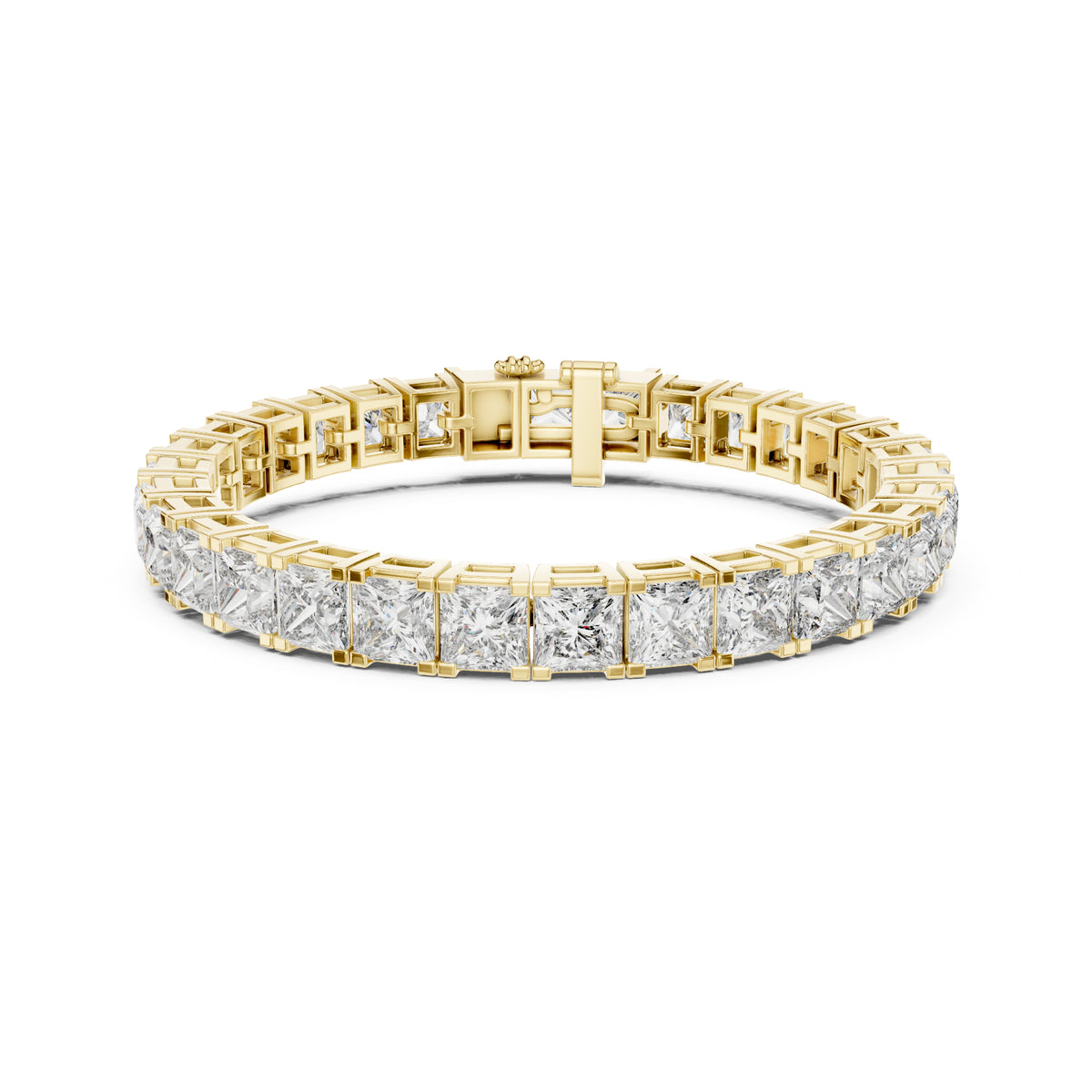 Princess Cut Labgrown Diamond Minimalist Antique Vintage Inspired Handcrafted Stunning Tennis Bracelet For Her - HIGHCARAT DIAMONDS