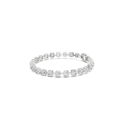 10.50Ct Round Cut High Quality Lab Grown Diamond Unique Delicate Sparkling Vintage Tennis Bracelet - HIGHCARAT DIAMONDS