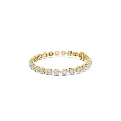 10.50Ct Round Cut High Quality Lab Grown Diamond Unique Delicate Sparkling Vintage Tennis Bracelet - HIGHCARAT DIAMONDS