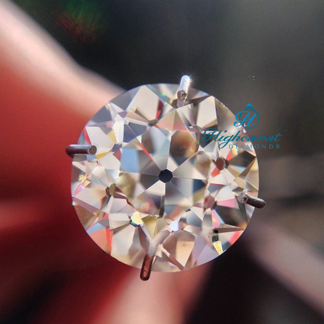 Loose Classic Old Mine Cut Diamond showcasing vintage style facet arrangement