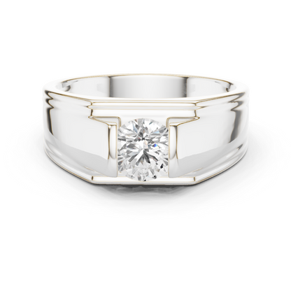 Lab Grown Round Shape Diamond, Dazzling Every Time Any occasion Men's Diamond Ring - HIGHCARAT DIAMONDS