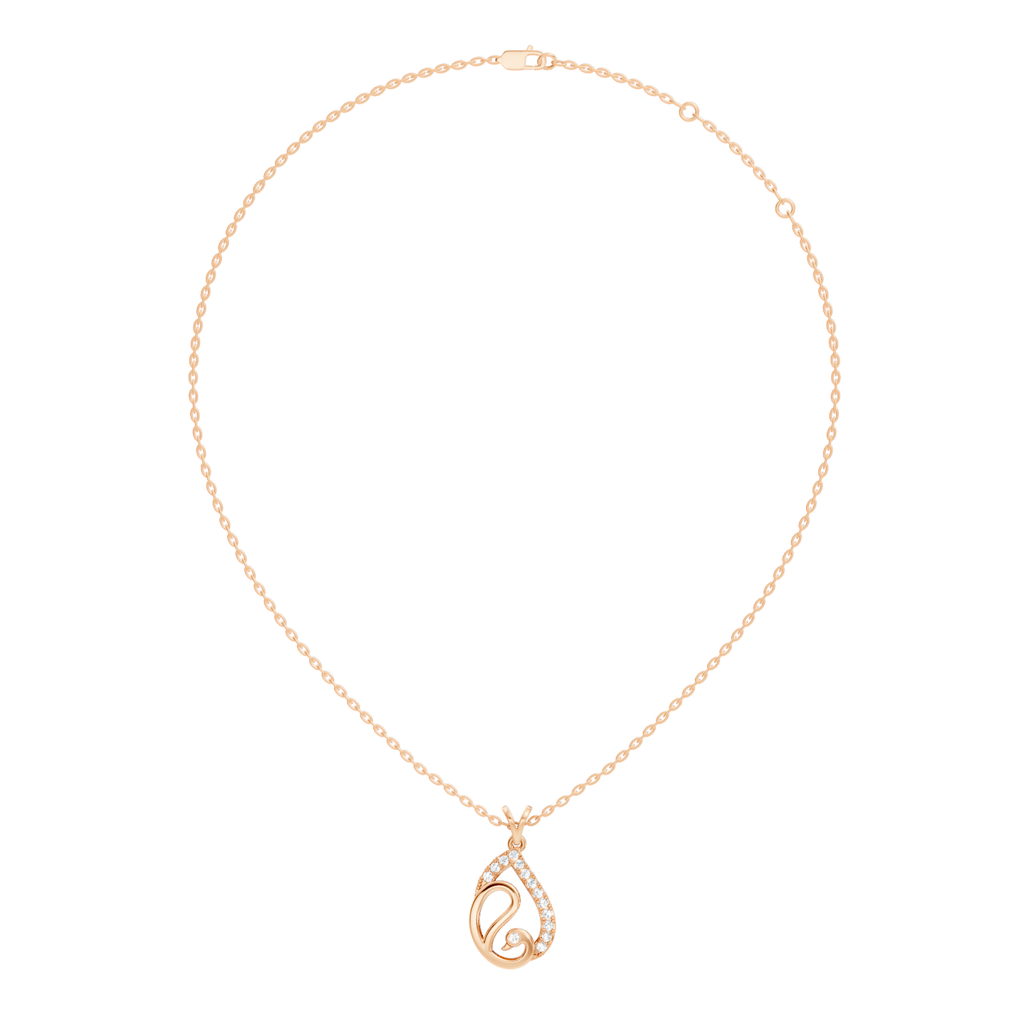 Classical Vintage Round Pendant Natural & Lab Diamonds Affordable Jewelry For Her