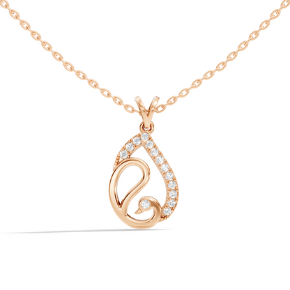 Classical Vintage Round Pendant Natural & Lab Diamonds Affordable Jewelry For Her