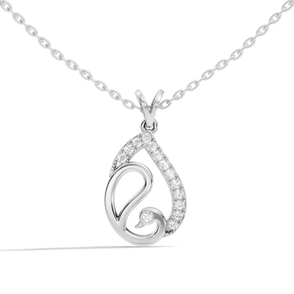 Classical Vintage Round Pendant Natural & Lab Diamonds Affordable Jewelry For Her