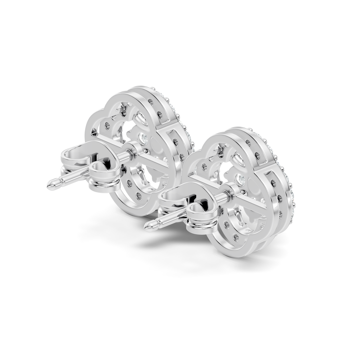 10k Solid Rose Gold Round Natural-Lab Grown Stunning Adorable Vintage Diamond Earring For Her - HIGHCARAT DIAMONDS