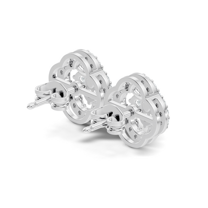 10k Solid Rose Gold Round Natural-Lab Grown Stunning Adorable Vintage Diamond Earring For Her - HIGHCARAT DIAMONDS