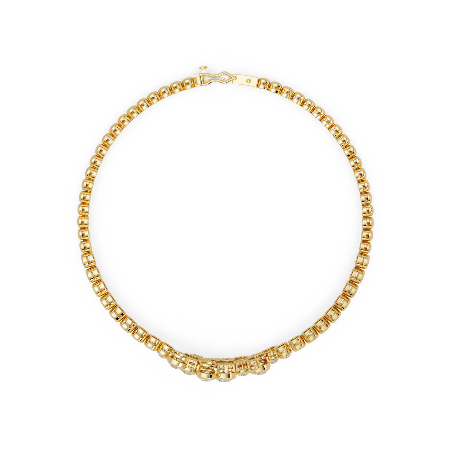Cluster Lab Grown Diamond Tennis Style Bracelet - HIGHCARAT DIAMONDS