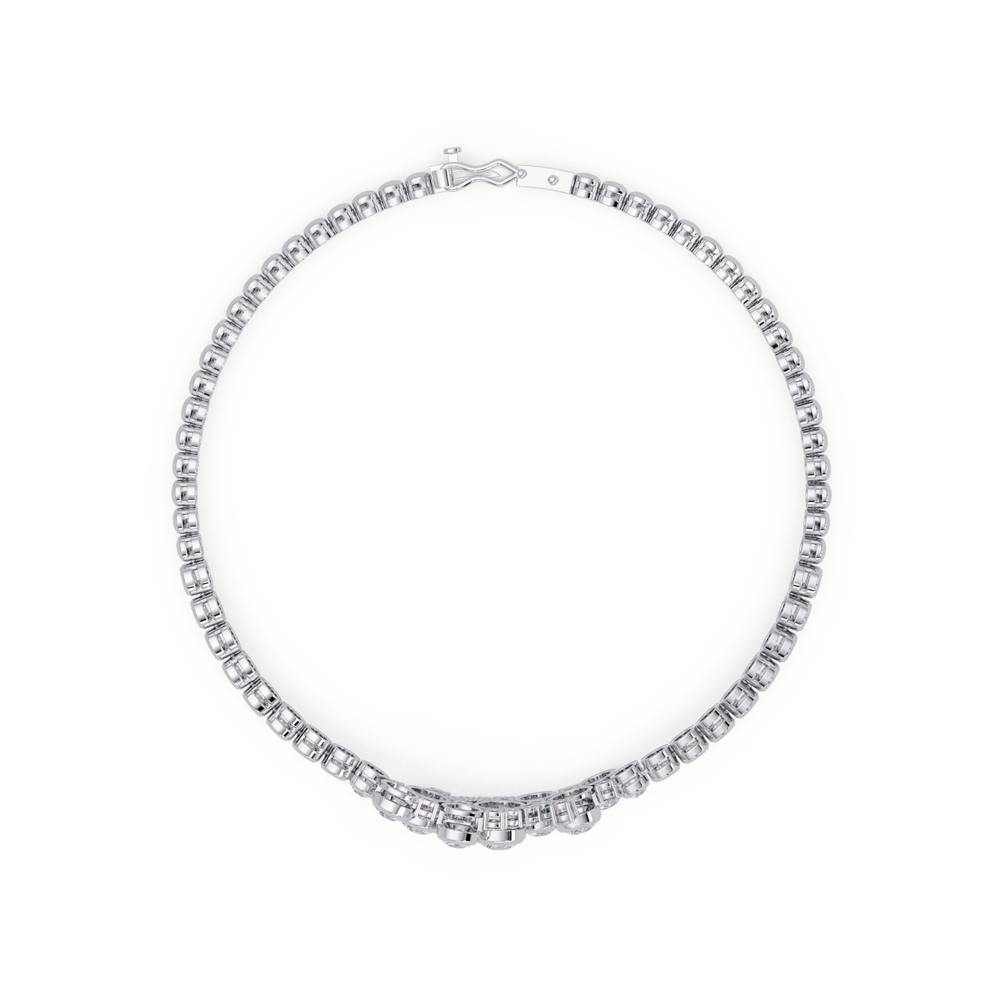 Cluster Lab Grown Diamond Tennis Style Bracelet - HIGHCARAT DIAMONDS