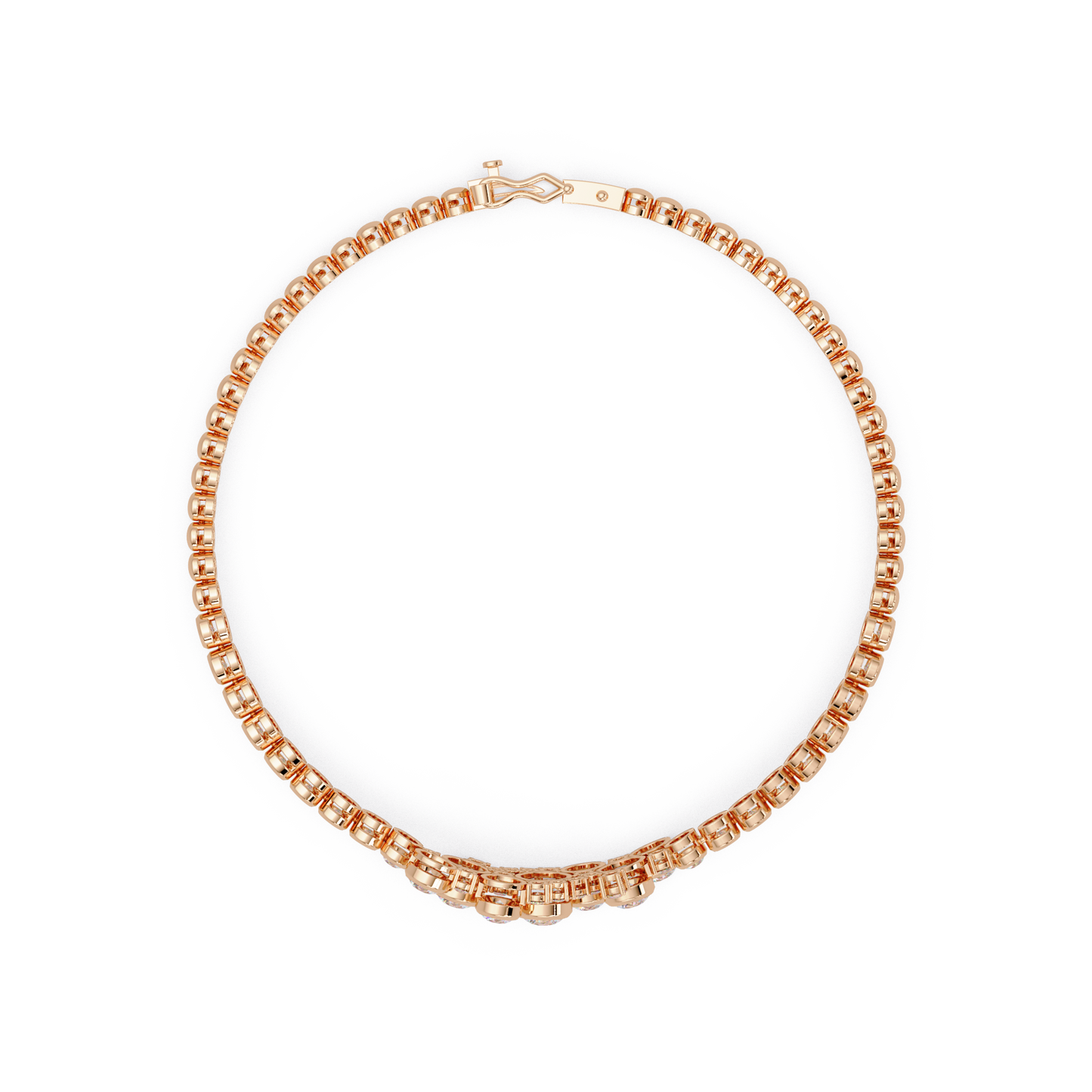 Cluster Lab Grown Diamond Tennis Style Bracelet - HIGHCARAT DIAMONDS