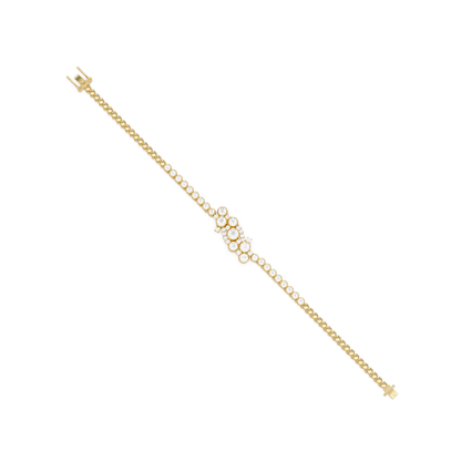 Cluster Lab Grown Diamond Tennis Style Bracelet - HIGHCARAT DIAMONDS