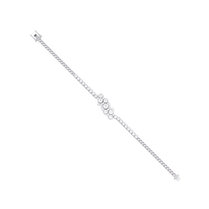Cluster Lab Grown Diamond Tennis Style Bracelet - HIGHCARAT DIAMONDS