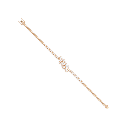 Cluster Lab Grown Diamond Tennis Style Bracelet - HIGHCARAT DIAMONDS