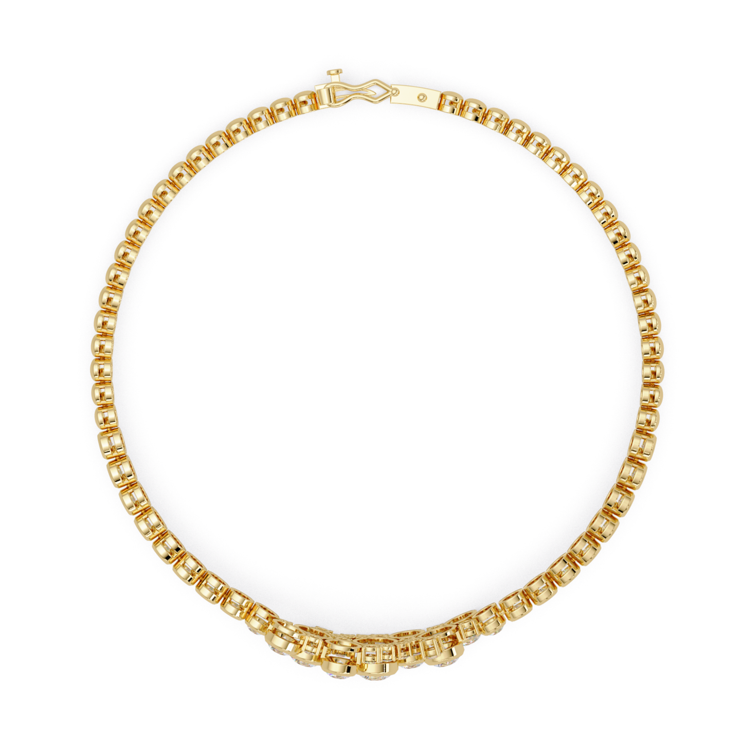 Cluster Lab Grown Diamond Tennis Style Bracelet - HIGHCARAT DIAMONDS