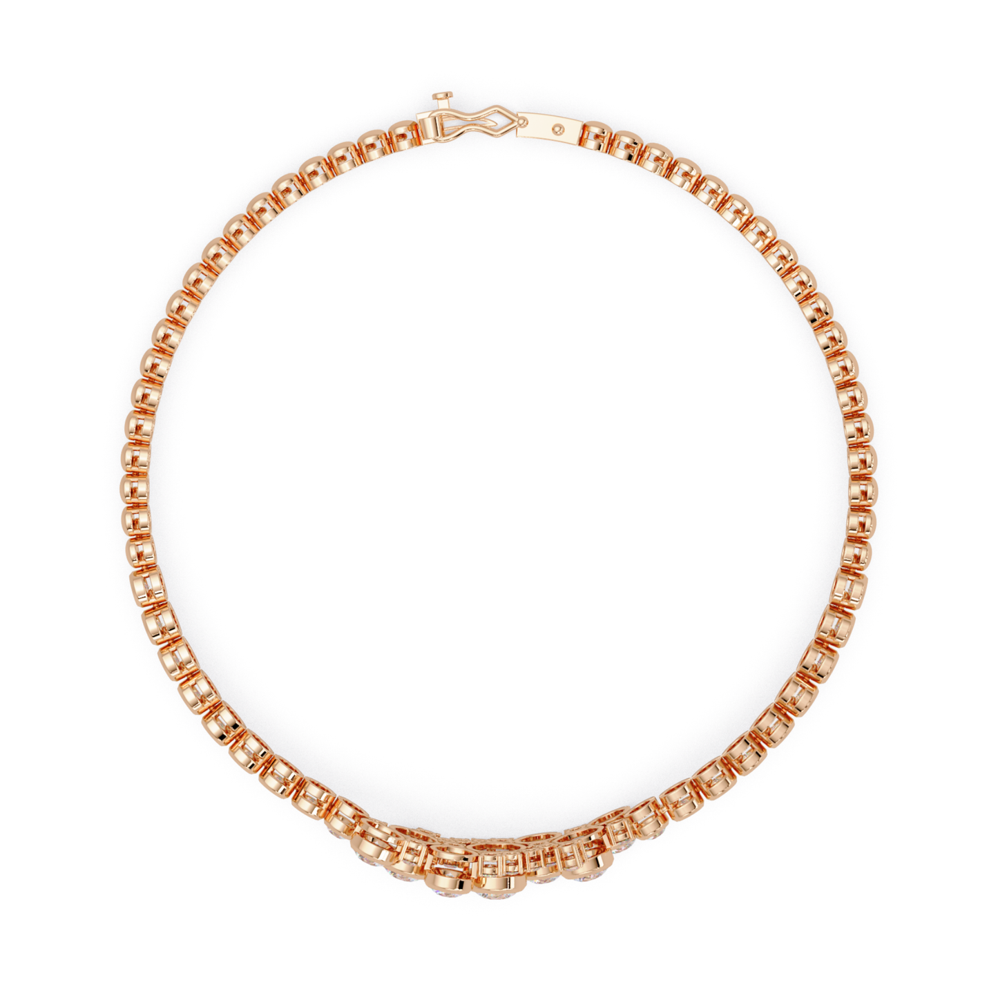 Cluster Lab Grown Diamond Tennis Style Bracelet - HIGHCARAT DIAMONDS