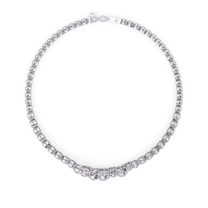 Cluster Lab Grown Diamond Tennis Style Bracelet - HIGHCARAT DIAMONDS