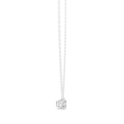 Colorless sparkling Round Diamond Solitaire Pendant Necklace Gift For Her