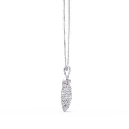 Crowned Lion Lab Grown Diamond Pendant - HIGHCARAT DIAMONDS