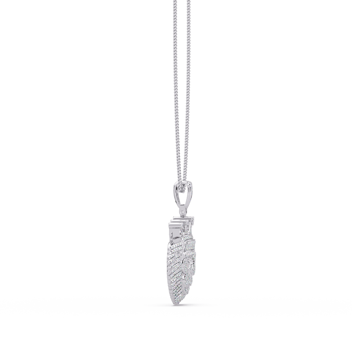 Crowned Lion Lab Grown Diamond Pendant - HIGHCARAT DIAMONDS