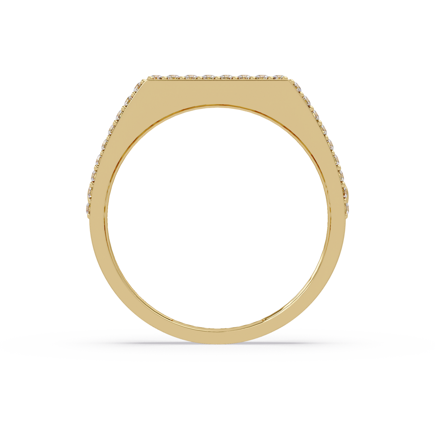 Cuban Link Lab Grown Diamond Band Ring - HIGHCARAT DIAMONDS