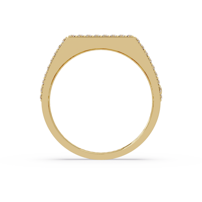 Cuban Link Lab Grown Diamond Band Ring - HIGHCARAT DIAMONDS