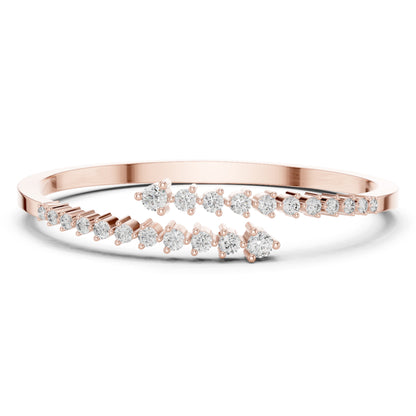 1.93 CTRound Cut Diamond Dainty Hand Crafted Cluster Vintage Timeless Bracelet Gift for Her Women's - HIGHCARAT DIAMONDS