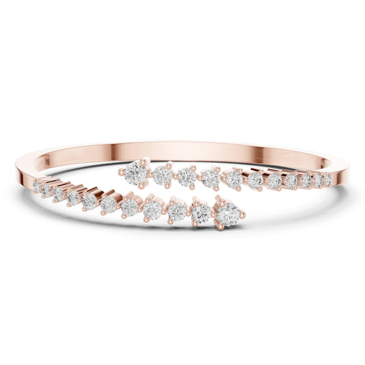 1.93 CTRound Cut Diamond Dainty Hand Crafted Cluster Vintage Timeless Bracelet Gift for Her Women's - HIGHCARAT DIAMONDS