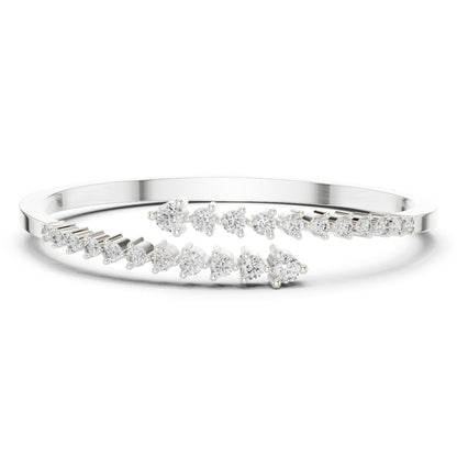 1.93 CTRound Cut Diamond Dainty Hand Crafted Cluster Vintage Timeless Bracelet Gift for Her Women's - HIGHCARAT DIAMONDS