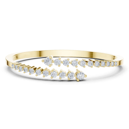 1.93 CTRound Cut Diamond Dainty Hand Crafted Cluster Vintage Timeless Bracelet Gift for Her Women's - HIGHCARAT DIAMONDS