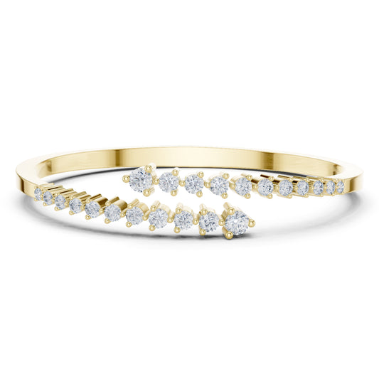 1.93 CTRound Cut Diamond Dainty Hand Crafted Cluster Vintage Timeless Bracelet Gift for Her Women's - HIGHCARAT DIAMONDS