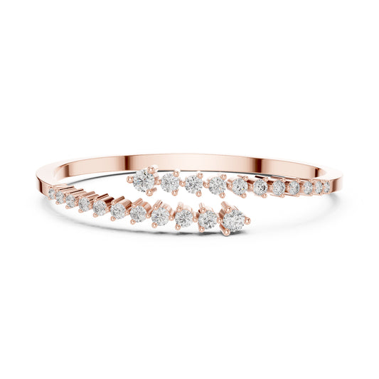 1.93 CTRound Cut Diamond Dainty Hand Crafted Cluster Vintage Timeless Bracelet Gift for Her Women's - HIGHCARAT DIAMONDS