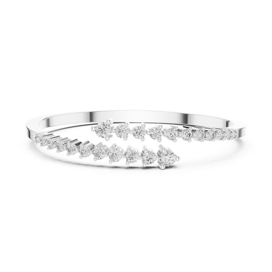 1.93 CTRound Cut Diamond Dainty Hand Crafted Cluster Vintage Timeless Bracelet Gift for Her Women's - HIGHCARAT DIAMONDS