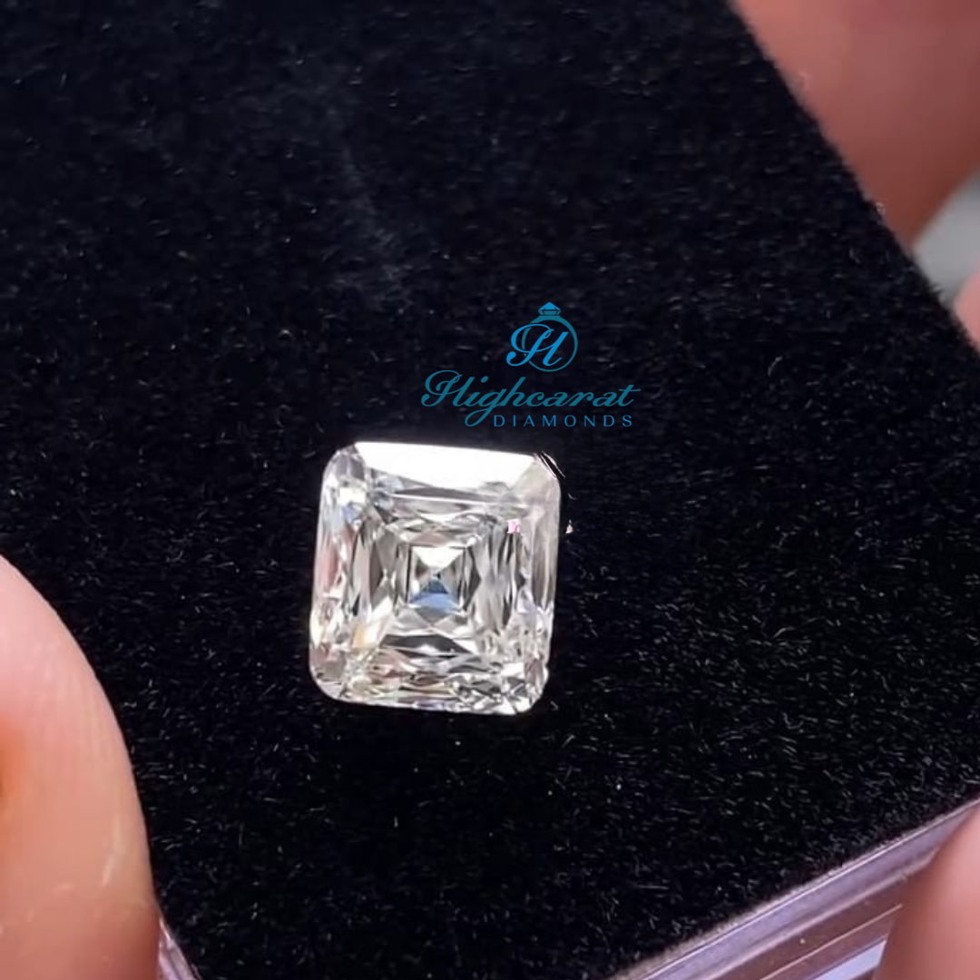Cushion Shape Scissor Cut High Quality Antique Vintage Lab Grown Loose Diamond - HIGHCARAT DIAMONDS