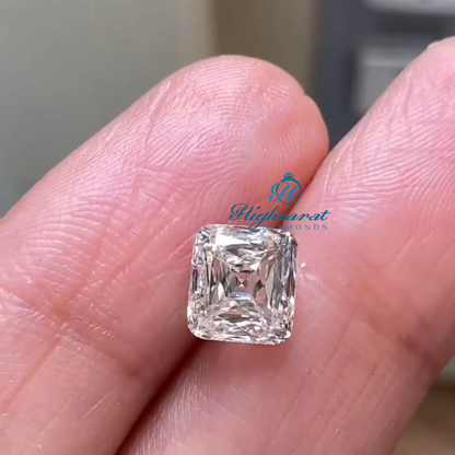 Cushion Shape Scissor Cut High Quality Antique Vintage Lab Grown Loose Diamond - HIGHCARAT DIAMONDS