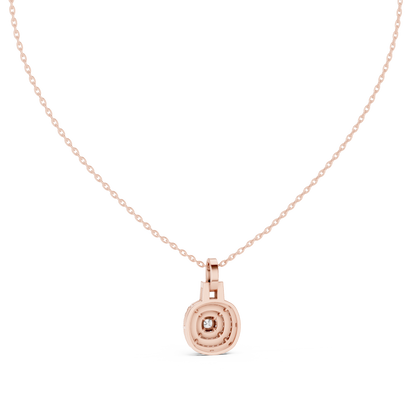 Cushion Square & Round Shape 14k Gold Lab Grown Minimalist Diamond Pendant For You - HIGHCARAT DIAMONDS