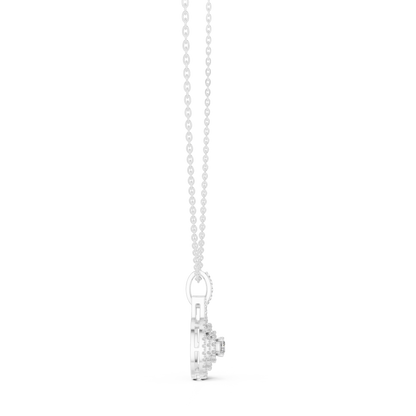 Cushion Square & Round Shape 14k Gold Lab Grown Minimalist Diamond Pendant For You - HIGHCARAT DIAMONDS