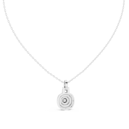 Cushion Square & Round Shape 14k Gold Lab Grown Minimalist Diamond Pendant For You - HIGHCARAT DIAMONDS