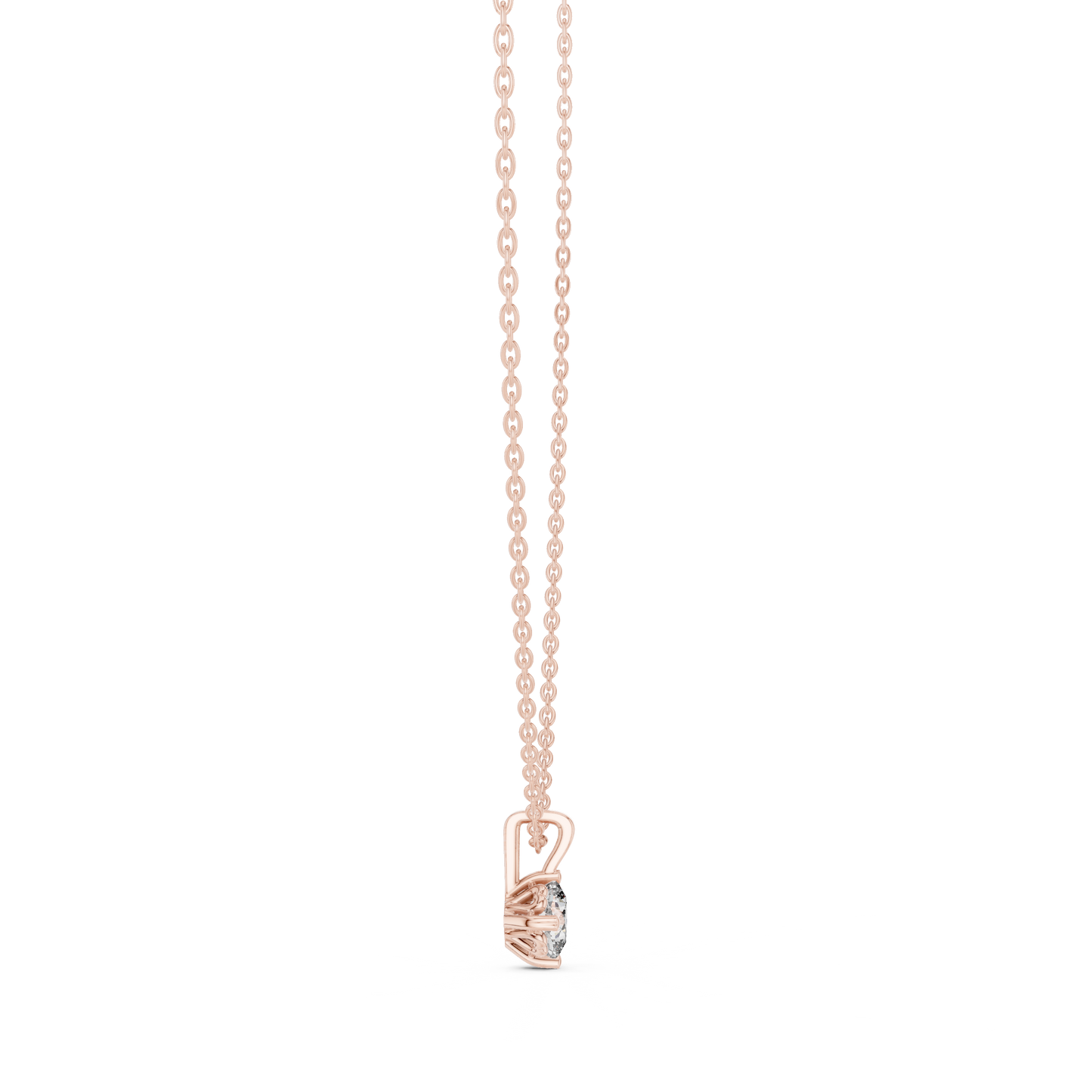 Cushion Shape Lab Grown Diamond Ethically wear Soliatire Pendant For Womens - HIGHCARAT DIAMONDS