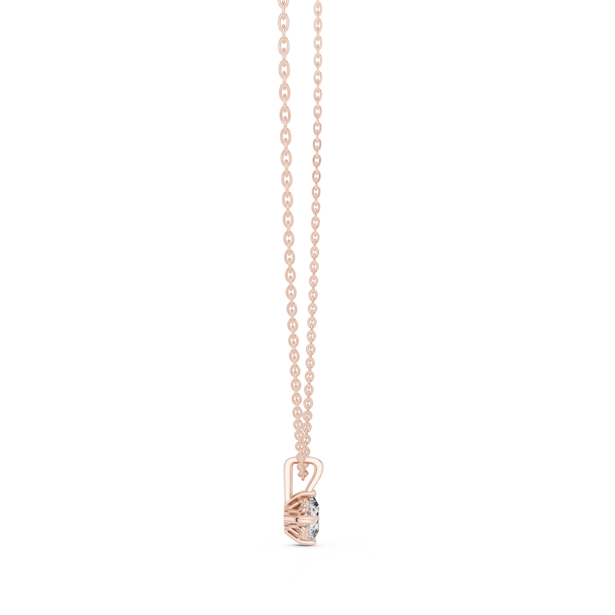 Cushion Shape Lab Grown Diamond Ethically wear Soliatire Pendant For Womens - HIGHCARAT DIAMONDS