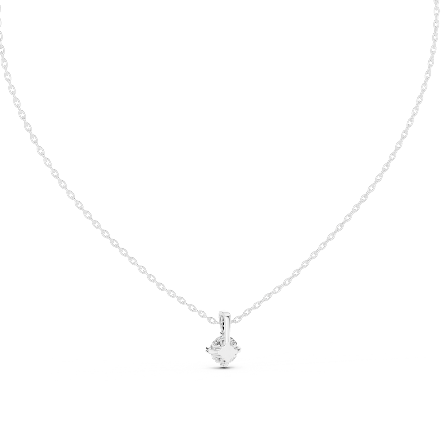 Cushion Shape Lab Grown Diamond Ethically wear Soliatire Pendant For Womens - HIGHCARAT DIAMONDS