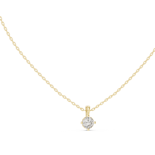 Cushion Shape Lab Grown Diamond Ethically wear Soliatire Pendant For Womens - HIGHCARAT DIAMONDS