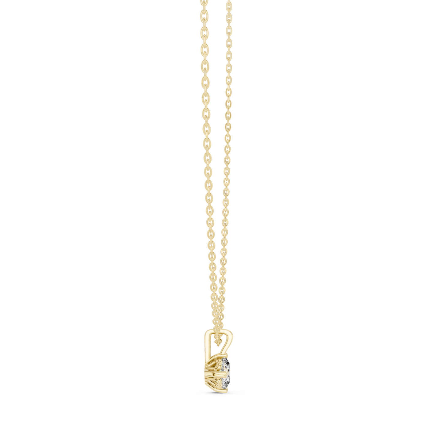 Cushion Shape Lab Grown Diamond Ethically wear Soliatire Pendant For Womens - HIGHCARAT DIAMONDS