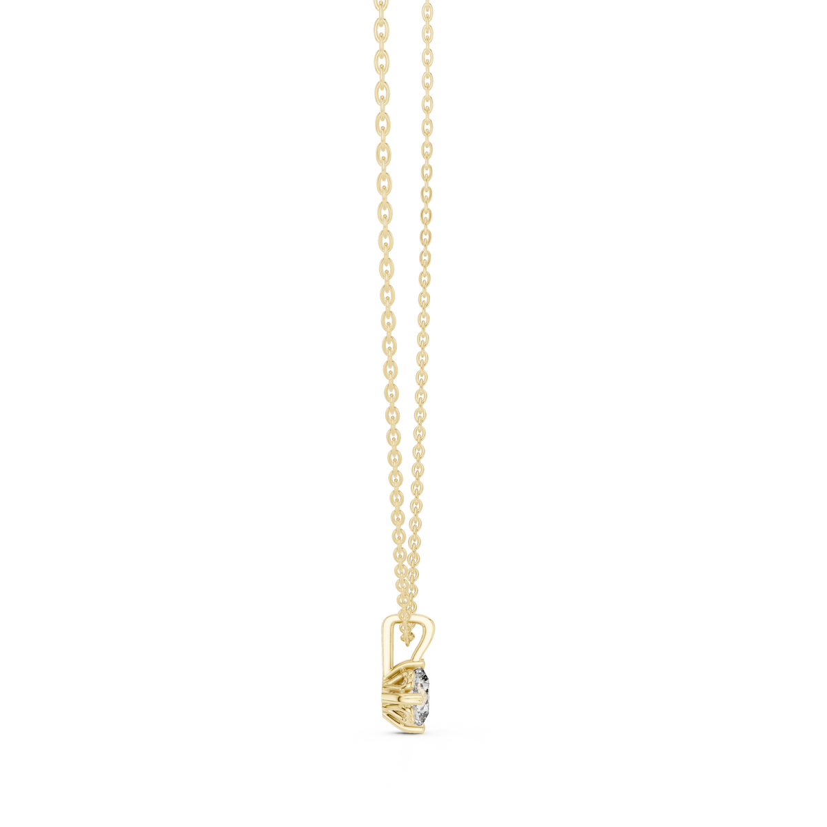 Cushion Shape Lab Grown Diamond Ethically wear Soliatire Pendant For Womens - HIGHCARAT DIAMONDS