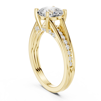 Pave Set 2.30Ct Cushion and Round Cut Top Grade Diamond Unique Delicate Stacking Wedding Ring Gift For Her - HIGHCARAT DIAMONDS