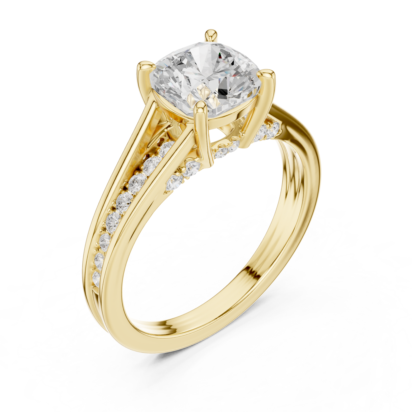 Pave Set 2.30Ct Cushion and Round Cut Top Grade Diamond Unique Delicate Stacking Wedding Ring Gift For Her - HIGHCARAT DIAMONDS