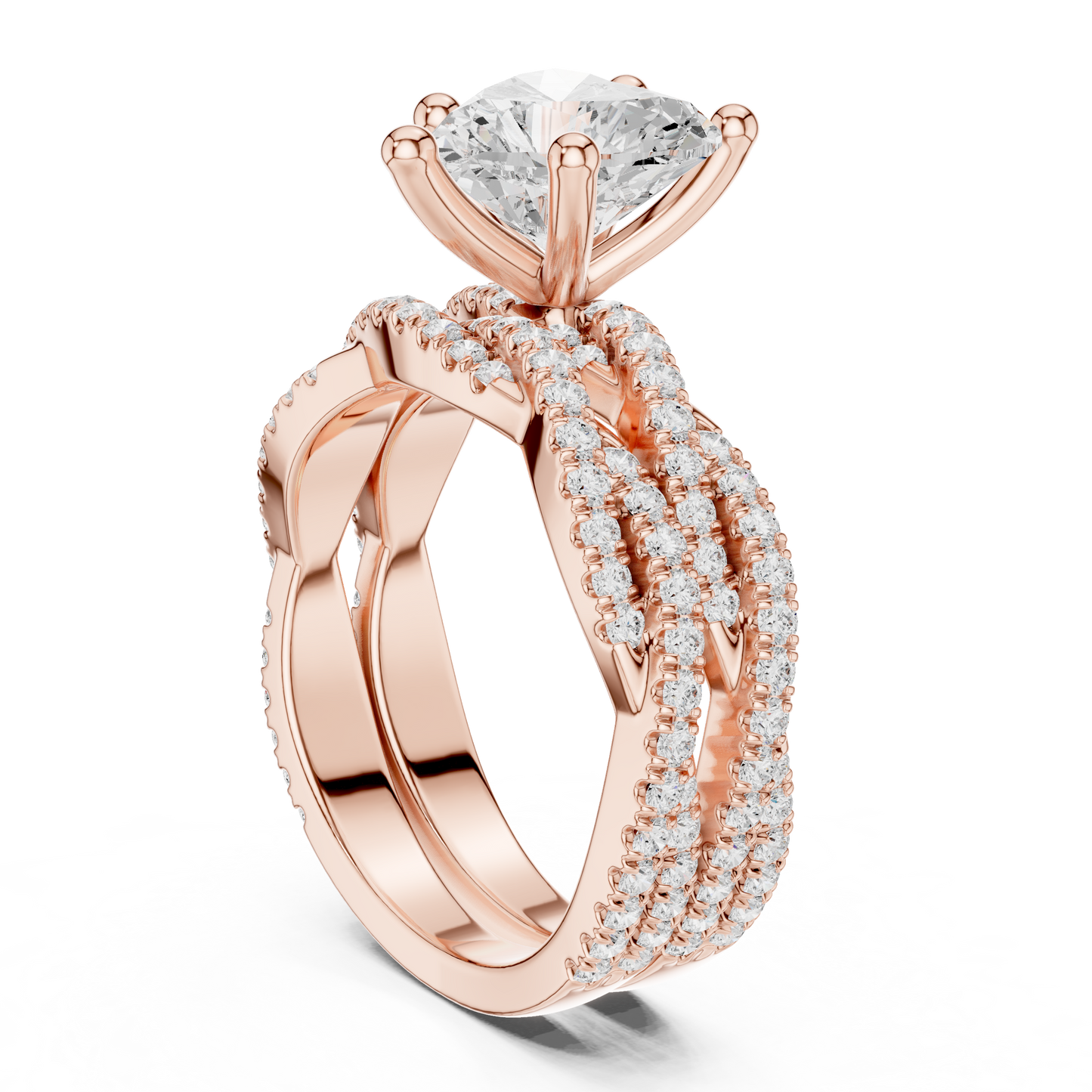 14 KT Solid White Gold Engagement Ring With Heart Cut Labgrown Diamond Perfect Gift For Valentine day