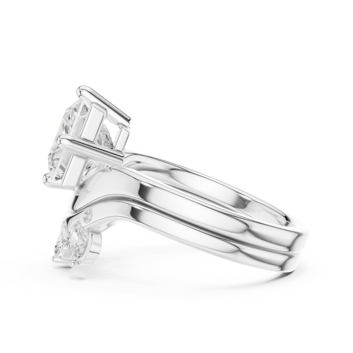 8 Stone Princess, Oval & Round Diamond Unique Style Vintage Stunning New Diamond Ring For Bridal