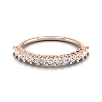 Daily Wearing Diamond Band Ring In 14K Gold Perfect Fit For Any Finger Lab-Grown Or Natural - HIGHCARAT DIAMONDS