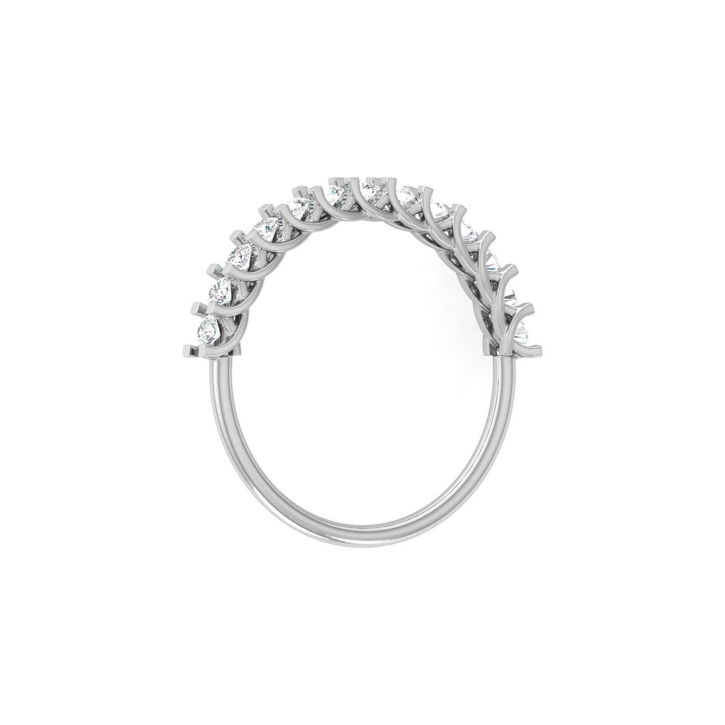 Daily Wearing Diamond Band Ring In 14K Gold Perfect Fit For Any Finger Lab-Grown Or Natural - HIGHCARAT DIAMONDS