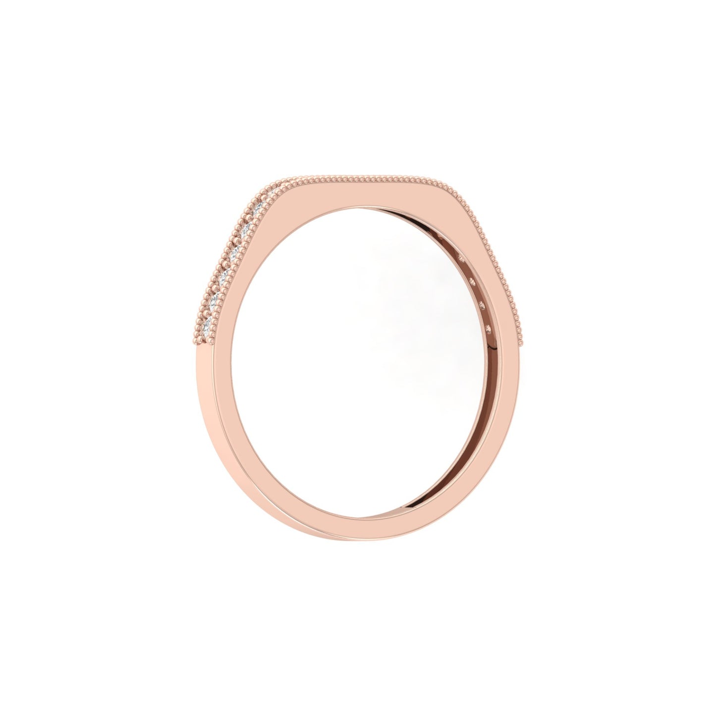Dainty 0.16 CT Round Cut Colorless Engagement Band Ring Everyday Chic - HIGHCARAT DIAMONDS