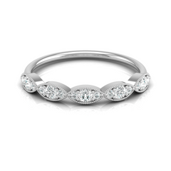 Dainty 0.28 CT Round Diamond Eternity Band Ring Women's Jewelry - HIGHCARAT DIAMONDS